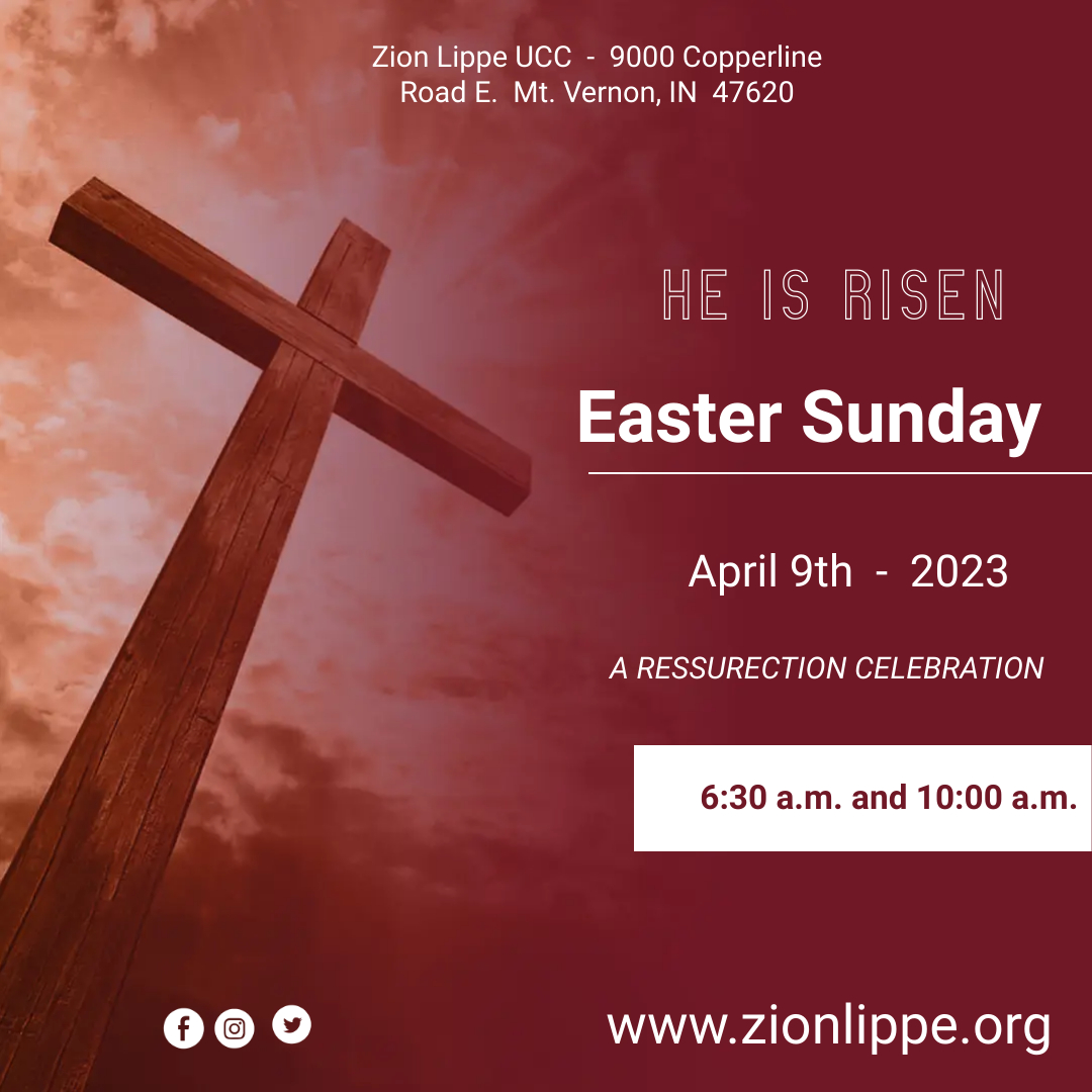 Easter Sunday Service Flyer